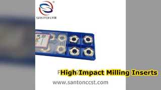 Inserções de fresagem W Co Ti de alto impacto PNGG120530