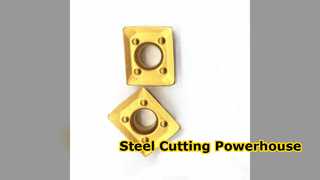 Pastilhas de metal duro CrTiAIN para acabamento de aço