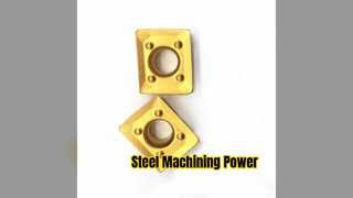 Inserções de metal duro com revestimento CrTiAIN para aço